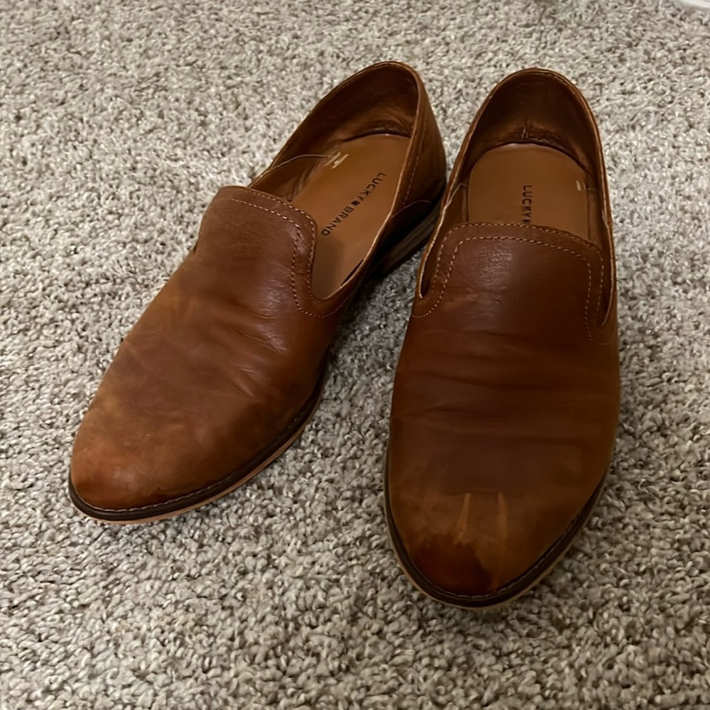 Lucky Brand Ellanzo Loafer in Ginger Size 10, minor damage